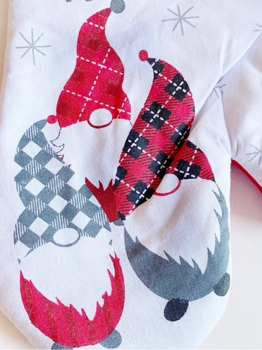 Gnome for the Holidays Red Kitchen Set-3Piece(OvenMitt,PotHolder,Towel)